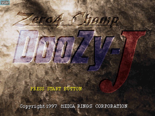 Title screen of the game Zero4 Champ Doozy-J on Sony Playstation