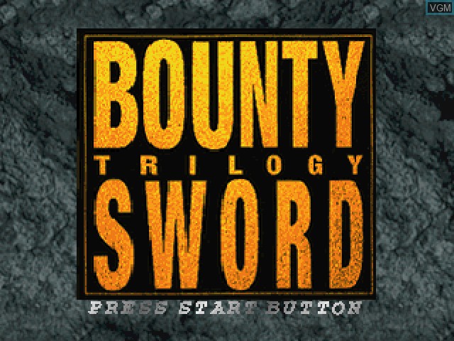 Title screen of the game Bounty Sword First on Sony Playstation