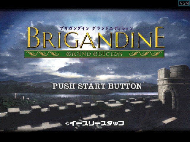 Title screen of the game Brigandine - Grand Edition on Sony Playstation