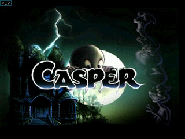 Title screen of the game Casper on Sony Playstation