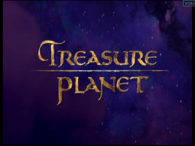 Title screen of the game Treasure Planet on Sony Playstation