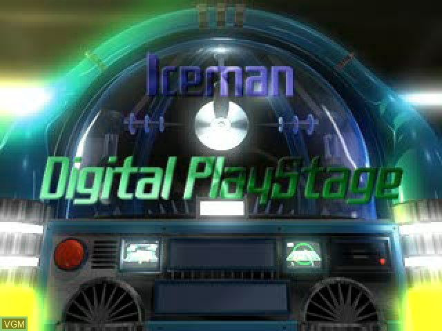 Title screen of the game Iceman - Digital PlayStage on Sony Playstation