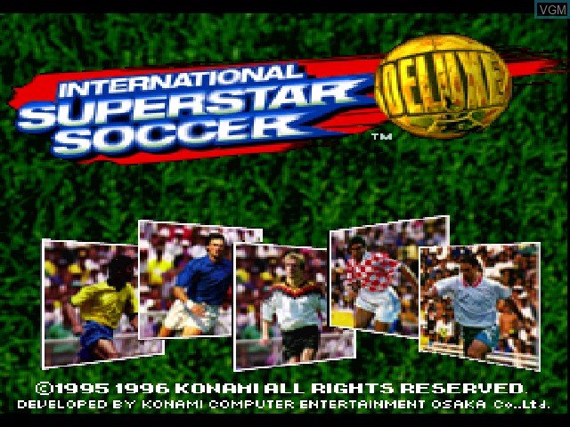 International Superstar Soccer Deluxe For Sony Playstation The Video Games Museum