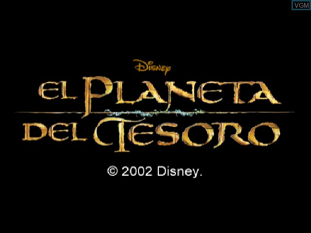 Title screen of the game Planeta del Tesoro, El on Sony Playstation