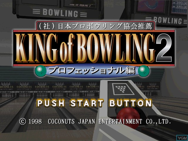 Title screen of the game King of Bowling 2 - Professional Hen on Sony Playstation