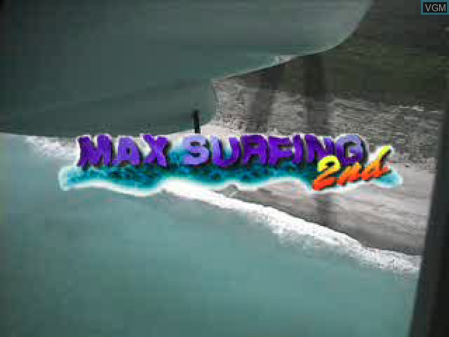 Title screen of the game Max Surfing 2nd on Sony Playstation