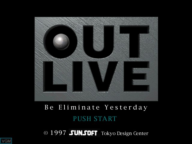 Title screen of the game Out Live - Be Eliminate Yesterday on Sony Playstation