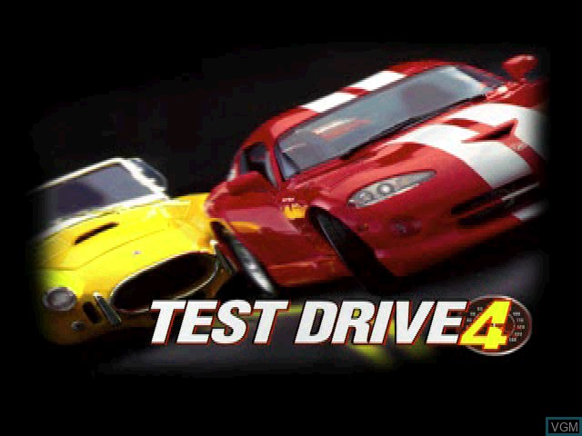 Title screen of the game Test Drive 4 on Sony Playstation