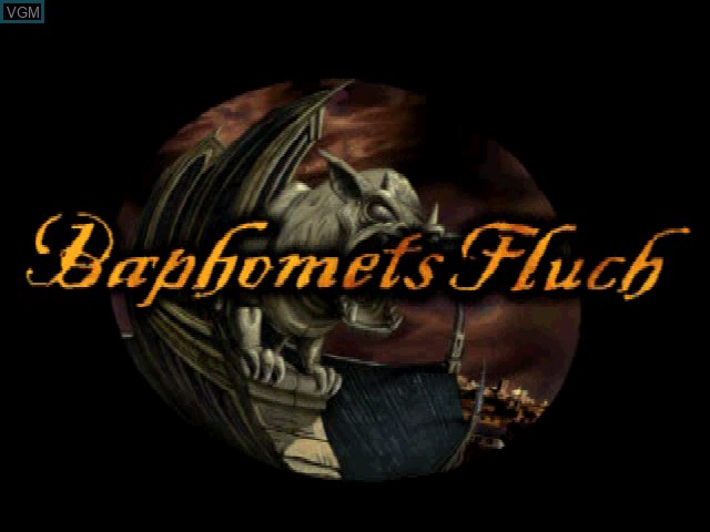 Title screen of the game Baphomets Fluch on Sony Playstation