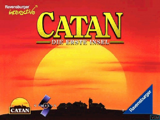 Title screen of the game Catan - Die Erste Insel on Sony Playstation