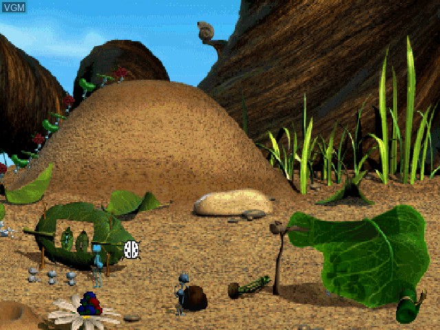 Title screen of the game Bug's Life, A - Disney's Activity Centre on Sony Playstation
