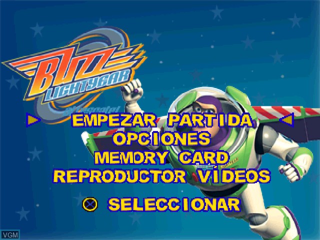 Title screen of the game Toy Story 2 - Buzz Lightyear al Rescate! on Sony Playstation