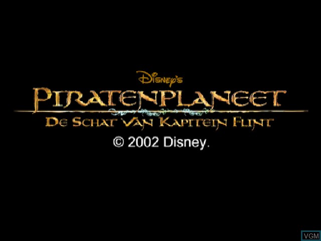 Title screen of the game Piratenplaneet - De Schat van Kapitein Flint on Sony Playstation