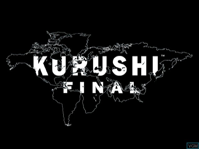 Title screen of the game Kurushi Final - Mental Blocks on Sony Playstation