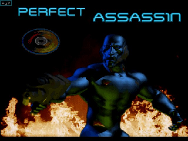 Title screen of the game Perfect Assassin on Sony Playstation