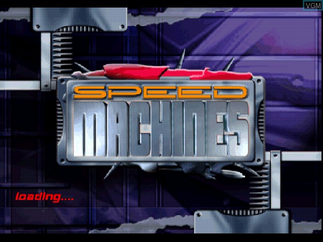 Title screen of the game Speed Machines on Sony Playstation
