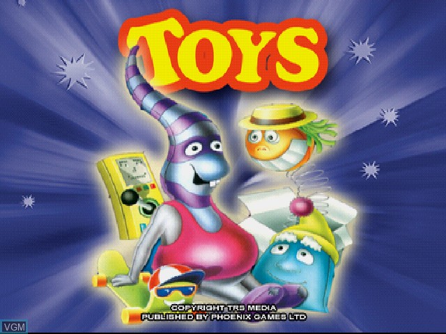 Title screen of the game Toys on Sony Playstation