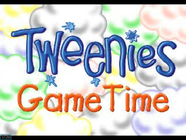Title screen of the game Tweenies - Game Time on Sony Playstation
