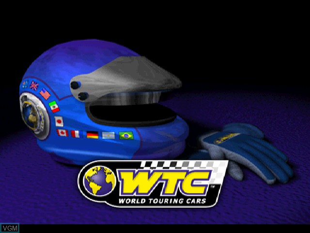 Title screen of the game WTC - World Touring Championship on Sony Playstation