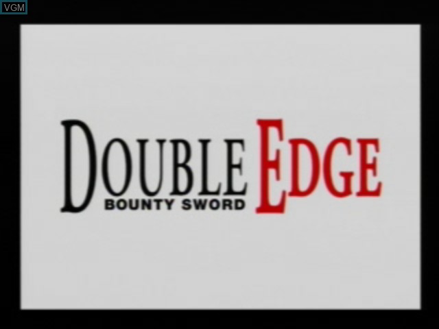 Title screen of the game Bounty Sword - Double Edge on Sony Playstation