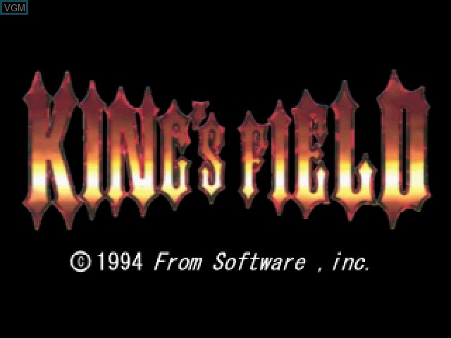 Title screen of the game King's Field on Sony Playstation