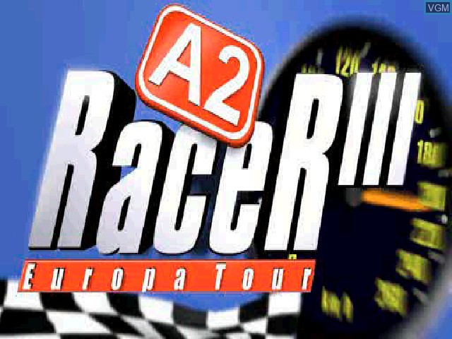 Title screen of the game A2 Racer III - Europa Tour on Sony Playstation