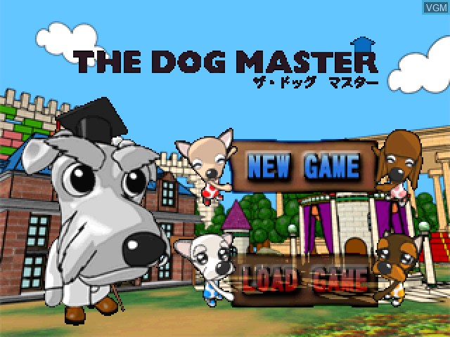 Title screen of the game Dog Master, The on Sony Playstation