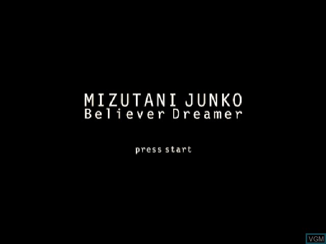 Title screen of the game EPS Series Vol. 5 - Believer Dreamer - Junko Mizutani on Sony Playstation