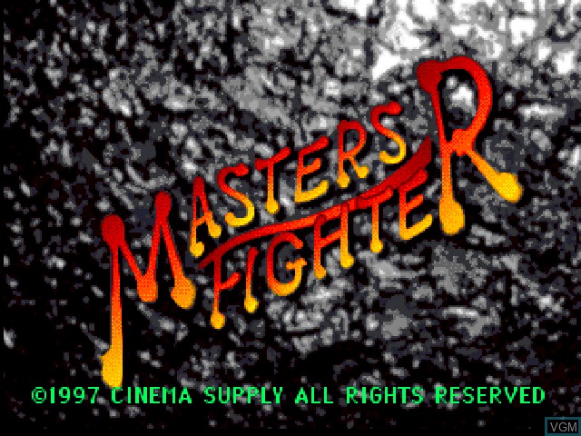 Title screen of the game Master's Fighter, The on Sony Playstation