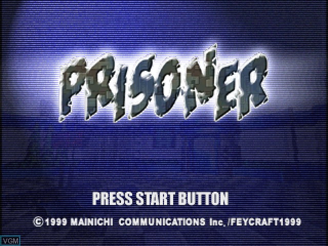 Title screen of the game Prisoner on Sony Playstation