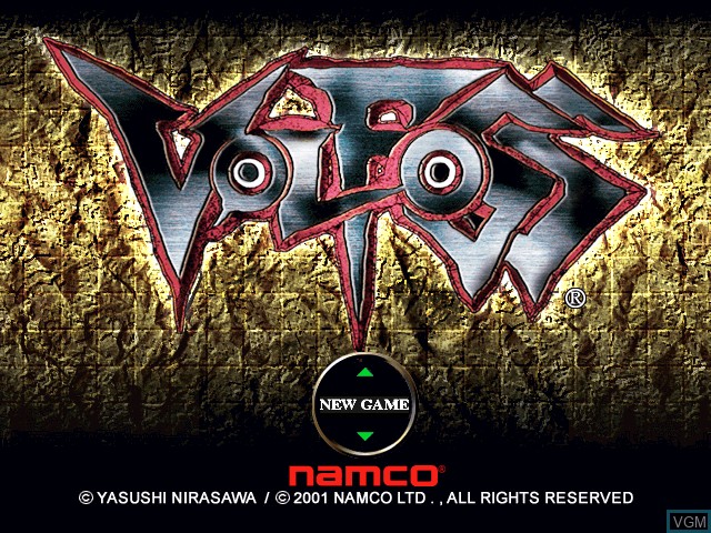 Title screen of the game Volfoss on Sony Playstation