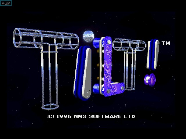 Title screen of the game Tilt! on Sony Playstation