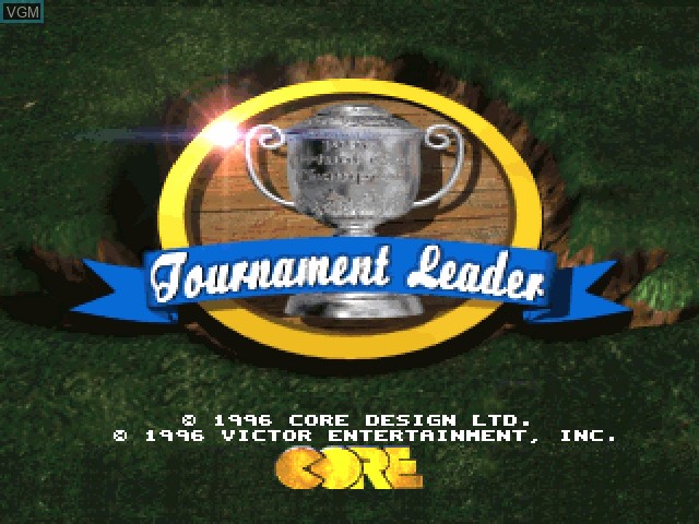 Title screen of the game Tournament Leader on Sony Playstation