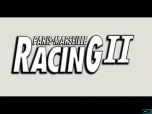 Title screen of the game Paris-Marseille Racing II on Sony Playstation