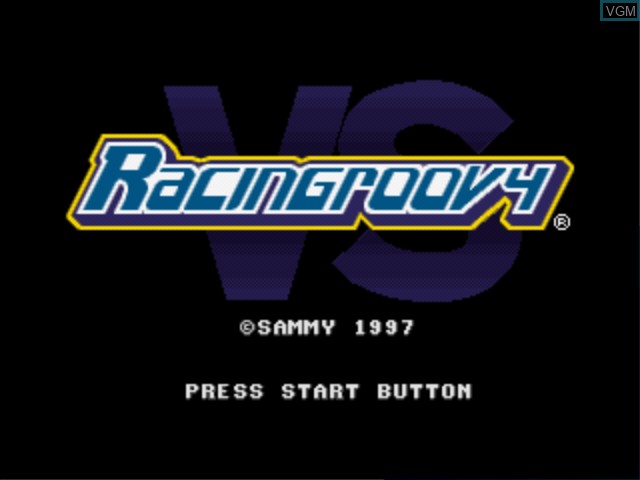 Title screen of the game Racingroovy VS on Sony Playstation
