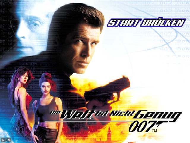 Title screen of the game 007 - Die Welt ist Nicht Genug on Sony Playstation