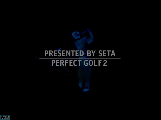 Title screen of the game Perfect Golf 2 on Sony Playstation