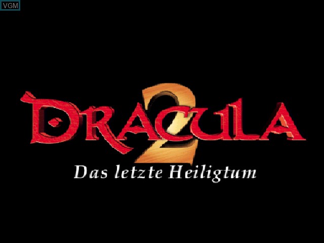 Title screen of the game Dracula 2 - Die letzte Zufluchtsstaette on Sony Playstation