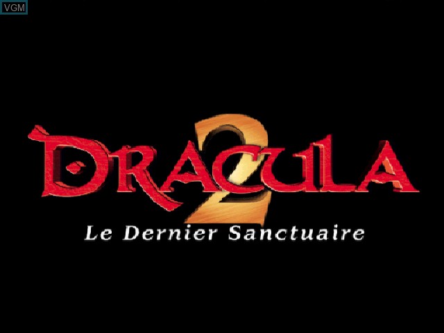 Title screen of the game Dracula 2 - Le Dernier Sanctuaire on Sony Playstation