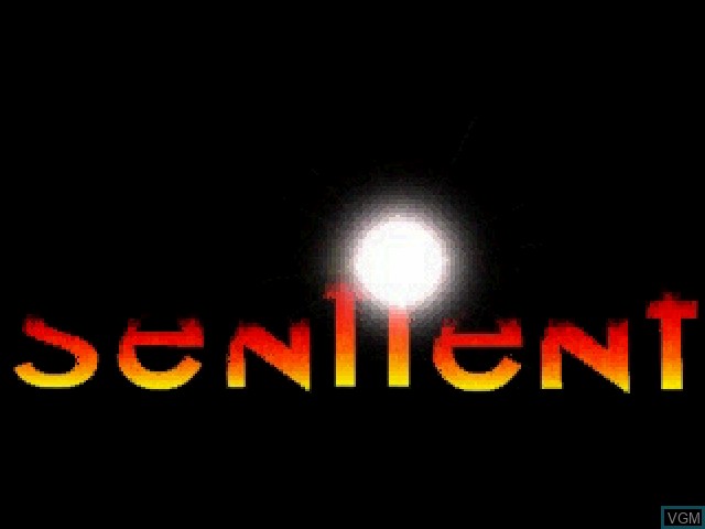 Title screen of the game Sentient on Sony Playstation