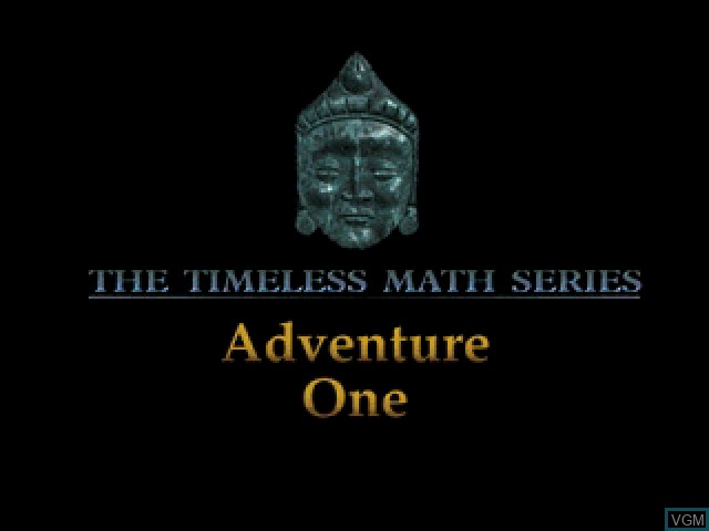 Title screen of the game Timeless Math 1 - Maya, Search and Rescue on Sony Playstation