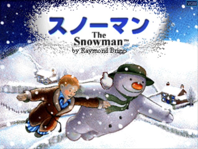 Title screen of the game Snowman, The on Sony Playstation