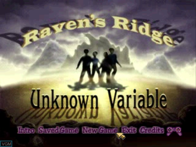 Title screen of the game Unknown Variable 2 - Raven's Ridge on Sony Playstation