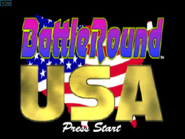 Title screen of the game BattleRound USA on Sony Playstation