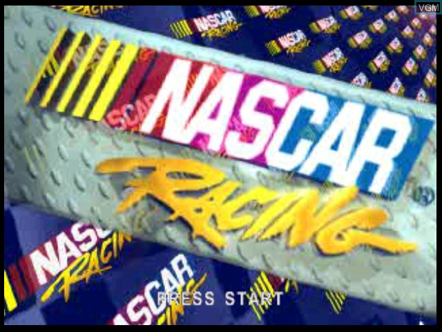 Title screen of the game NASCAR Racing - Season 96 on Sony Playstation