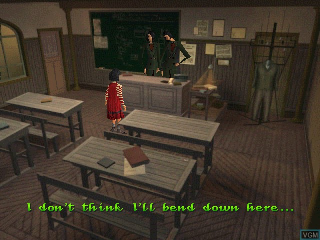 Menu screen of the game City of Lost Children, The on Sony Playstation