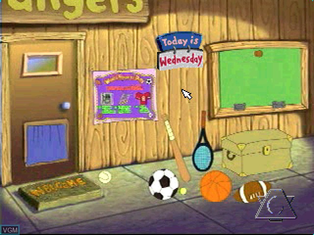 Menu screen of the game A Mars Moose Adventure - Walkabout 3 - World Sports Day on Sony Playstation