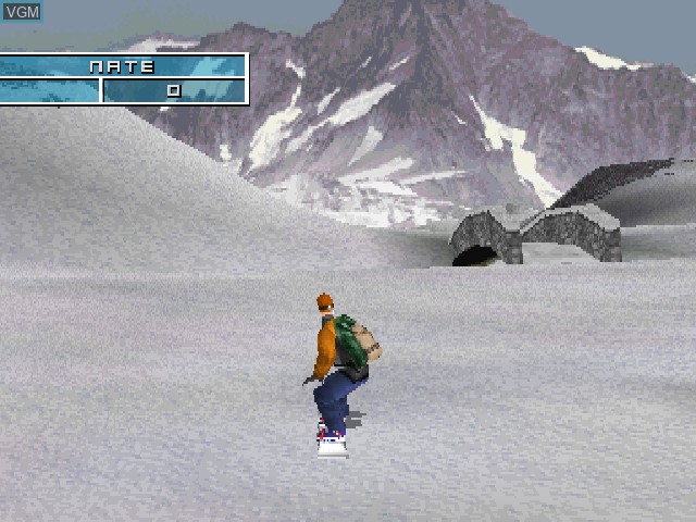 Menu screen of the game MTV Sports - Pure Ride on Sony Playstation
