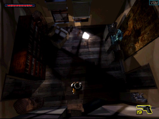 Menu screen of the game Men in Black - The Game on Sony Playstation