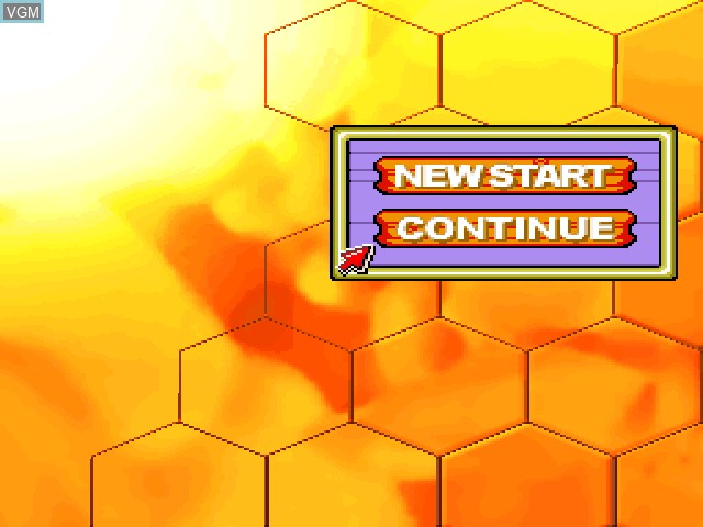 Menu screen of the game Pinobee on Sony Playstation